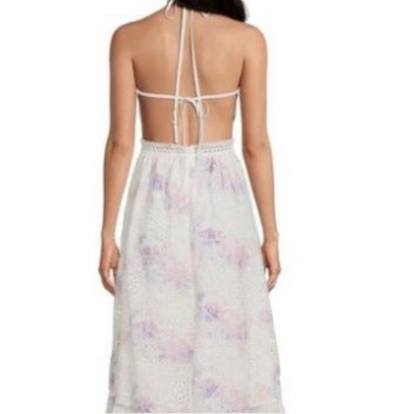NWT Gianni Bini Delaney Embroidered Eyelet Halter,Cosmic,Side Cut-Out, Size 4 - Picture 3 of 14